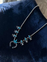 Load image into Gallery viewer, Vintage 1950s SANCREST Native American Style Faux Turquoise Silver Tone Necklace
