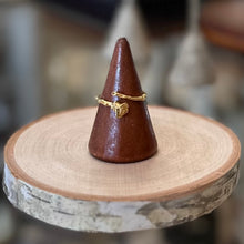 Load image into Gallery viewer, Rose Stem Gold Tone Wrap Adjustable Ring
