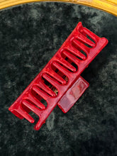 Load image into Gallery viewer, Red Rhinestone Gothic Cross Hair Claw Clip

