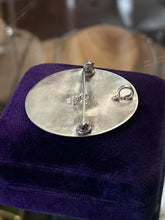 Load image into Gallery viewer, Vintage Signed Taxco Mexico Sterling Silver Aztec Calendar Sun Stone Brooch

