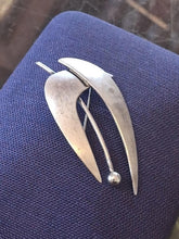 Load image into Gallery viewer, Vintage 1960s Midcentury ORB Otto Robert Bade Sterling Silver Modernist Brooch
