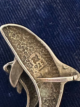 Load image into Gallery viewer, Vintage 925 Sterling Silver Mother &amp; Baby Orca Whale Pendant
