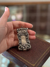 Load image into Gallery viewer, Antique Sterling Silver Match Safe Vesta Repousse Art Nouveau with Pendant Loop
