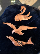 Load image into Gallery viewer, Assorted 1960s Deadstock ORB Otto Robert Bade Handwrought Copper Animal Pins
