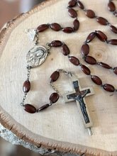 Load image into Gallery viewer, Vintage 1940s ROMA Italy Catholic Spina Christi Bead Rosary Double Wired Relic Crucifix 22”

