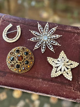 Load image into Gallery viewer, You Pick! Vintage Assortment of Midcentury Rhinestone Jeweled Brooches Signed &amp; Unsigned

