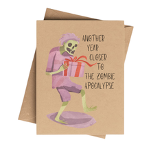 Load image into Gallery viewer, Funny Zombie Apocalypse Birthday Card
