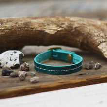 Load image into Gallery viewer, Leather Bracelet with Buckle: Brown / Without Stitch | Handmade
