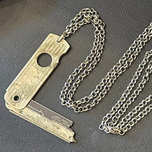 Load image into Gallery viewer, ‘CLOSE BUT NO CIGAR’ Cigar Cutter Pendant Necklace
