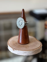 Load image into Gallery viewer, Vintage Signed BEN AMUN by Isaac Manevitz Silver Tone Sun Face Statement Ring US Size 6 1/2

