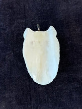 Load image into Gallery viewer, OOAK One of a Kind Handcarved Bone Artisan Wolf Face Wolf Head Pendant
