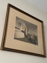 Load image into Gallery viewer, Antique Wallace Nutting Signed Hand Tinted Photograph &quot;Tabitha&quot; Wood Framed | 16&quot; x 13.5&quot; Woman in Bedroom
