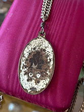 Load image into Gallery viewer, Vintage Signed CREED Sterling Silver Miraculous Mary Pray For Us 1830 Religious Medal Pendant Necklace 23.5”
