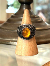 Load image into Gallery viewer, Vintage 1977 Sterling Silver Jamaica High School Jamaica Queens NY Class Ring US 9.5
