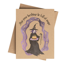 Load image into Gallery viewer, May Your Birthday Be Full of Magic Witchy Birthday Card 

