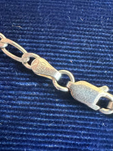 Load image into Gallery viewer, Vintage Sterling Silver 925 Italy Figaro Link Chain Necklace Unisex 16”
