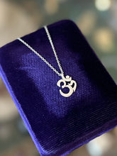 Load image into Gallery viewer, Sterling Silver Hindu Om Symbol Pendant Necklace 18”
