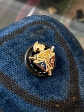 Load image into Gallery viewer, Vintage Knights of Pythias F.C.B. Fraternal Society 10k Yellow Gold Tiny Lapel or Tie Pin
