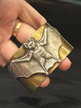 Load image into Gallery viewer, Handmade Gothic Solid Brass Bat Wide Cuff Bracelet - Carmilla

