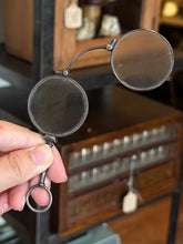 Load image into Gallery viewer, Antique 19th Century Victorian German Gunmetal Expandable Lorgnette Glasses Eyeglasses
