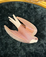 Load image into Gallery viewer, Pink Swallow Bird Hair Claw Clip
