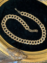 Load image into Gallery viewer, Vintage Circa 1980s Signed MONET Gold Plated Double Link Chain Statement Necklace Adjustable 20.5” Hook Clasp
