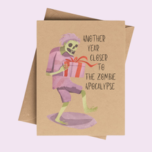 Load image into Gallery viewer, Funny Zombie Apocalypse Birthday Card
