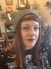 Load image into Gallery viewer, Striped Crocheted Cat Ear Hat | 3 different colors
