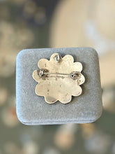Load image into Gallery viewer, Vintage Early TAXCO Mexico Pre-1950 Signed Abalone Sterling Silver Flower Rosette Brooch or Pendant
