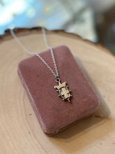 Load image into Gallery viewer, Vintage Signed Bettina Duncan Sterling Silver Cross Crown Pendant on Sterling Chain
