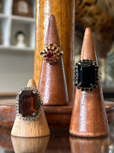 Load image into Gallery viewer, You Pick! Vintage 1960s Rhinestone Costume Cocktail Statement Rings Adjustable Midcentury
