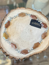 Load image into Gallery viewer, BIJOUX GIVENCHY Vintage 1990s Necklace Shiny Silver Tone &amp; Lucite &quot;Gems&quot; w Tag
