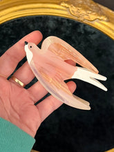 Load image into Gallery viewer, Pink Swallow Bird Hair Claw Clip
