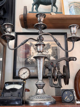Load image into Gallery viewer, Silver Over Copper Convertible Candelabra
