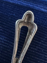 Load image into Gallery viewer, Vintage Sterling Silver &amp; Marcasite Cross Pendant Necklace 18”
