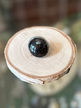 Load image into Gallery viewer, Vintage 1960s - 70s Taxco Mexico Signed 925 MCR Sterling Silver Large Brown Speckled Stone Statement Ring Adjustable
