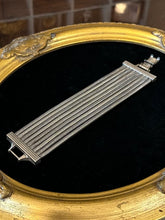 Load image into Gallery viewer, Vintage Midcentury Silver Tone Multi Strand Snake Chain Bracelet 7.5” Machine Age
