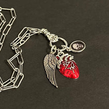 Load image into Gallery viewer, “ETERNAL” Handmade Necklace Paperclip Chain &amp; Charms
