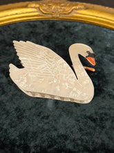 Load image into Gallery viewer, White Swan Hair Claw Clip
