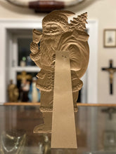 Load image into Gallery viewer, Vintage 1940s German Christmas Embossed Die Cut Cardboard Santa Claus Standup Decoration | Made in Germany
