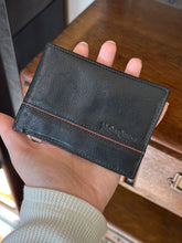 Load image into Gallery viewer, Vintage YSL Yves Saint Laurent Men’s Imported Roma Leather Bifold Wallet Black &amp; Tan
