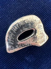 Load image into Gallery viewer, Vintage 1974 Signed HATTIE CARNEGIE Silver Clad Lowercase “A” Bubble Letter Initial Pendant Charm
