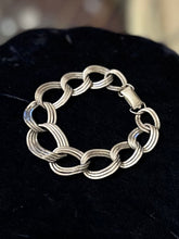 Load image into Gallery viewer, Vintage Signed BB Binder Bros. Sterling Silver Interlocking Twist Chain Link Bracelet 7” Unisex
