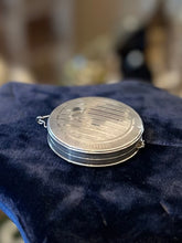 Load image into Gallery viewer, Antique Art Deco Hallmarked F&amp;B Foster and Bailey Sterling Silver Double Sided Mirror Compact
