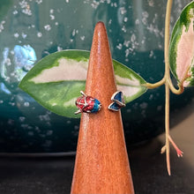 Load image into Gallery viewer, Adjustable Silver Tone &amp; Enamel Koi Fish Ring
