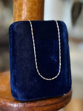 Load image into Gallery viewer, Vintage European 585 Italy 14K White Gold Chain Necklace Tinsel Chain 18”
