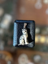 Load image into Gallery viewer, Vintage Solid Sterling Silver Sitting Cat Pendant Charm Heavy 18.35grams
