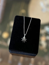 Load image into Gallery viewer, Dainty Sterling Silver Spider Pendant Necklace | 16.25” or 18.5”
