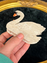 Load image into Gallery viewer, White Swan Hair Claw Clip
