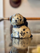 Load image into Gallery viewer, Miniature Antique Hubley Puppy Boston Terrier Dog Cast Iron Paperweight
